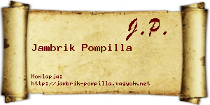 Jambrik Pompilla névjegykártya