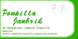 pompilla jambrik business card